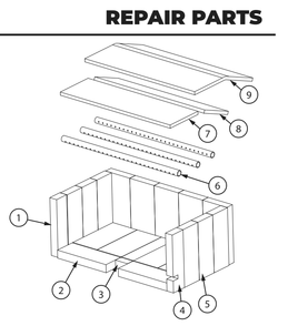Repair Parts 3 Diagram and Parts List for AW1820E  US Stove Company Heating Stove
